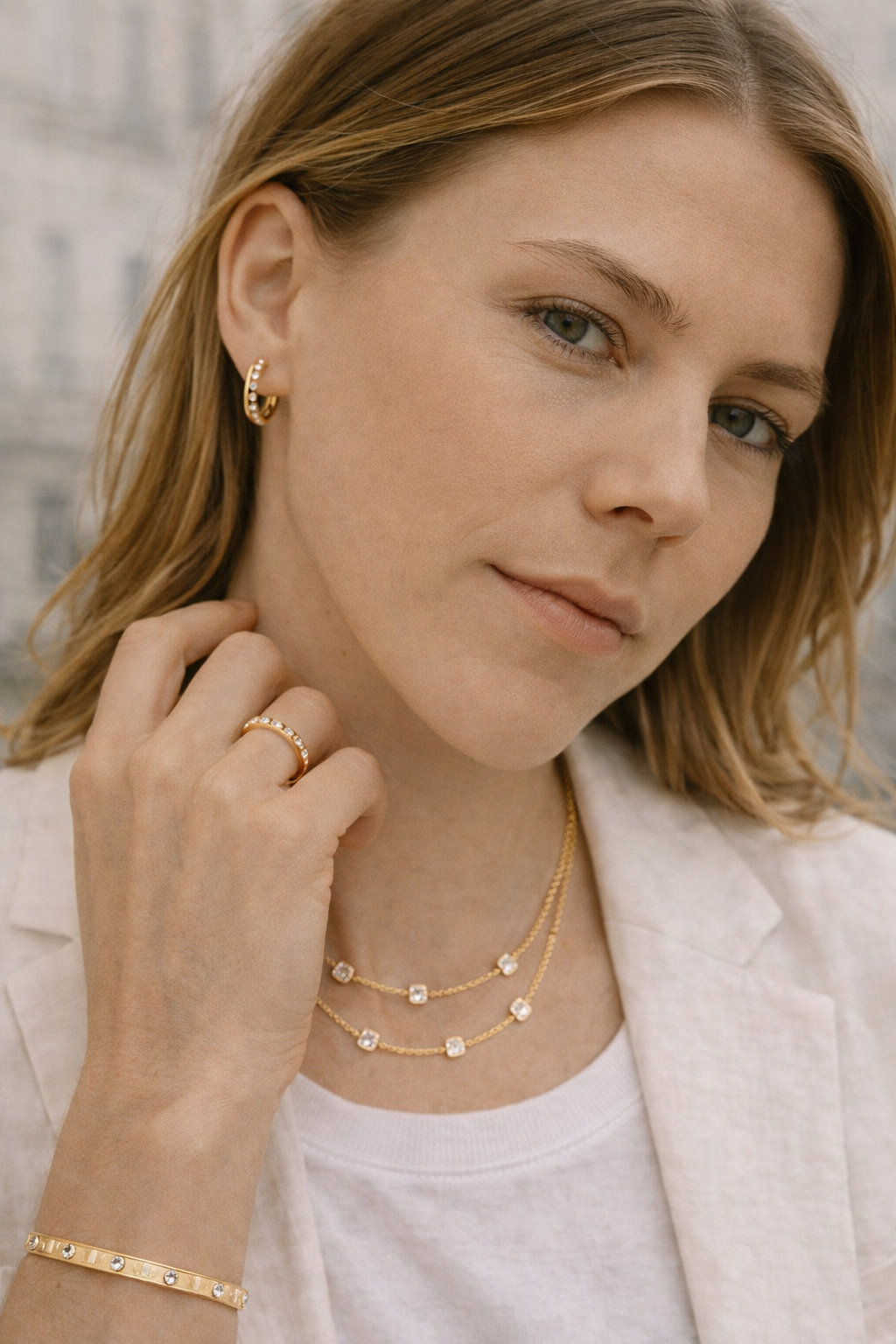 Aurora Single Diamond Drop Hoops