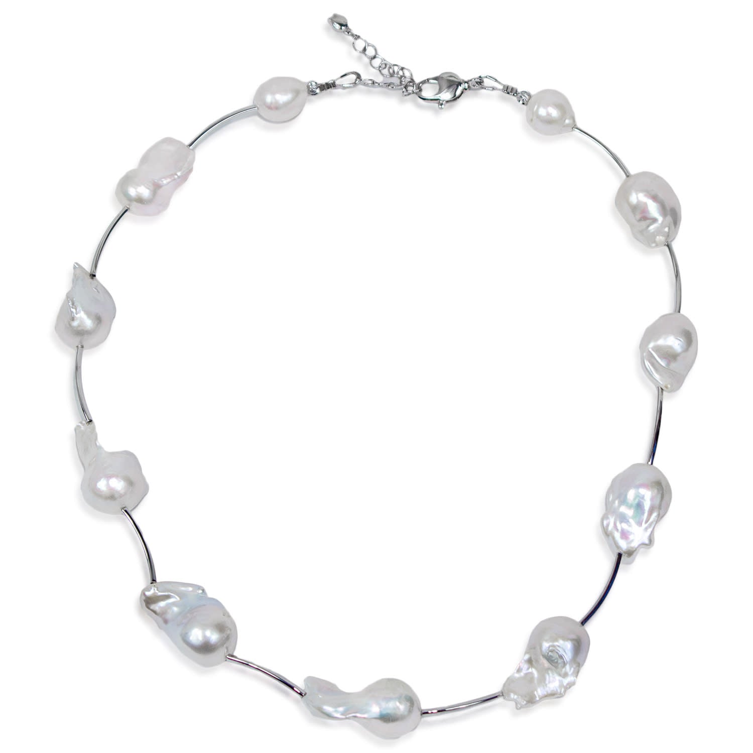 Modern Baroque Pearl Statement Necklace