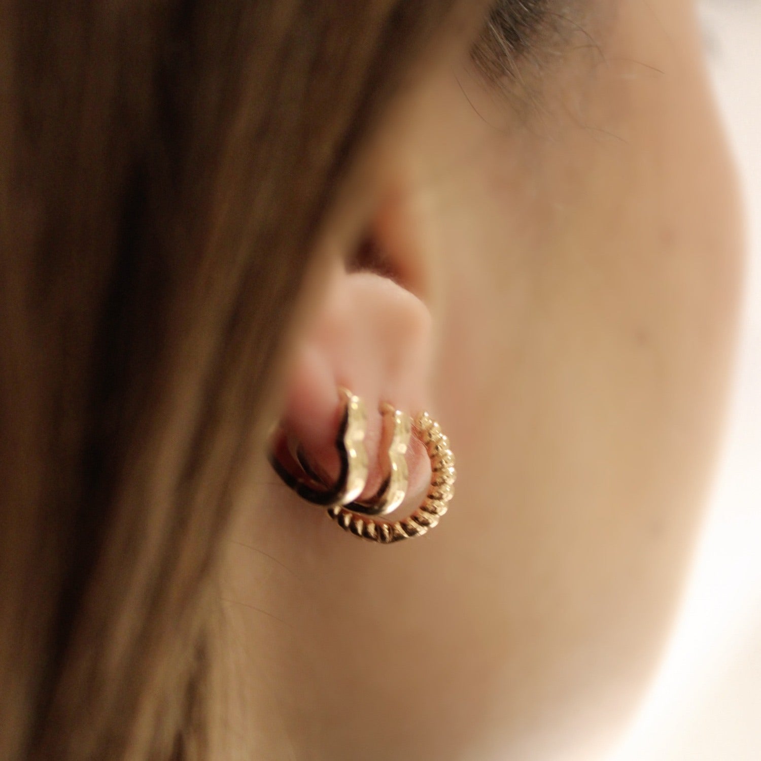 Modern Texture Minimal Earrings