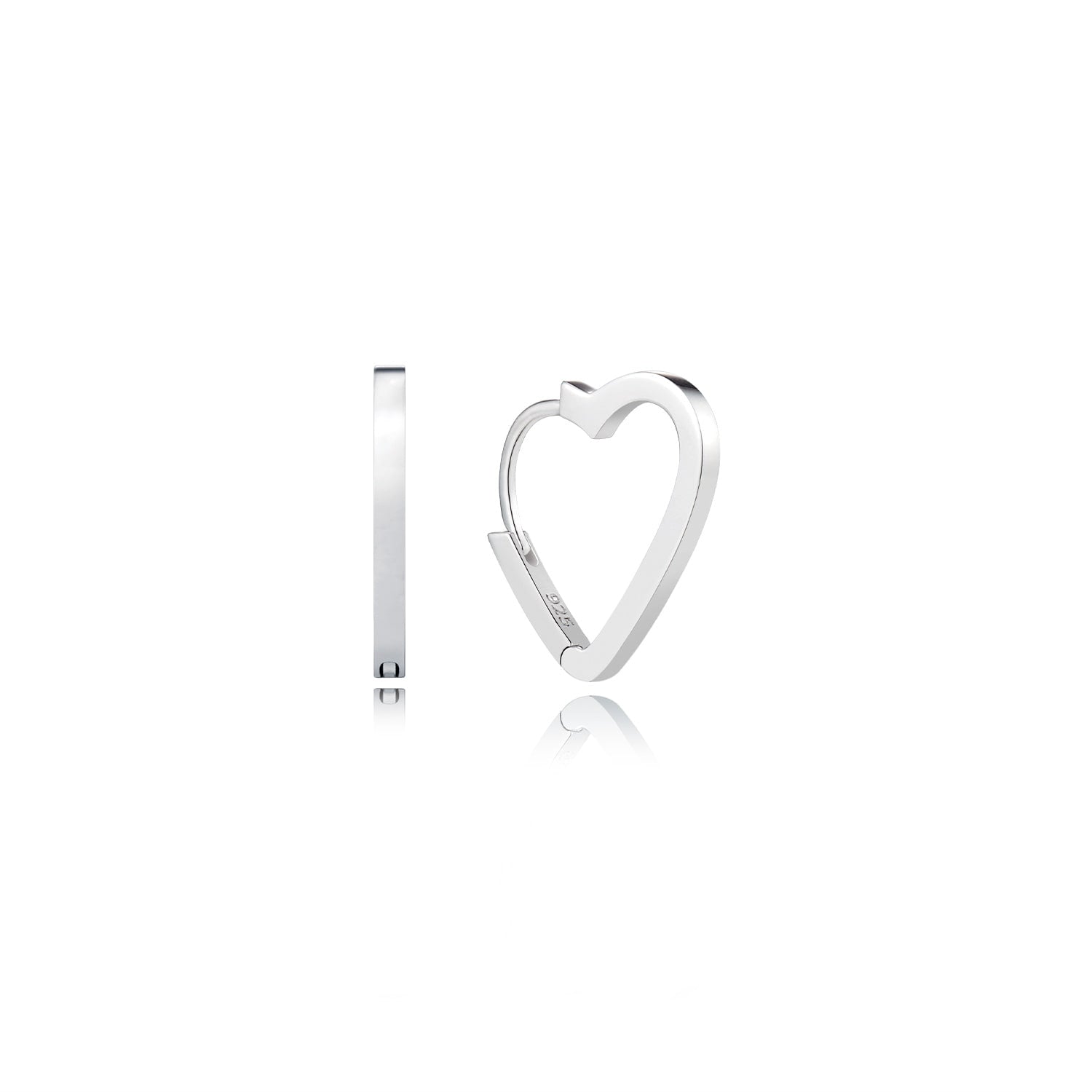 Moi Silver Heart Earring