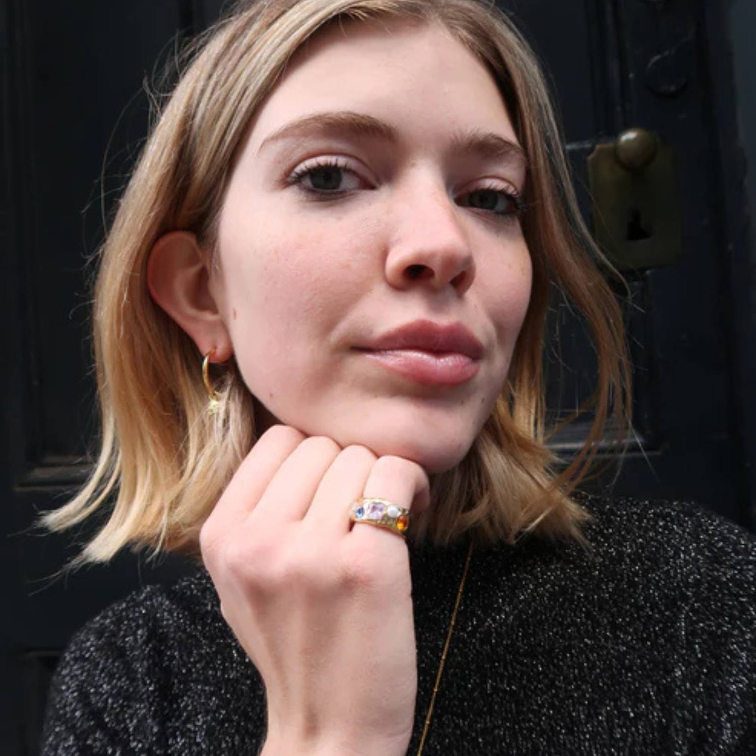 Mokkie's Gemstone Ring In Silver