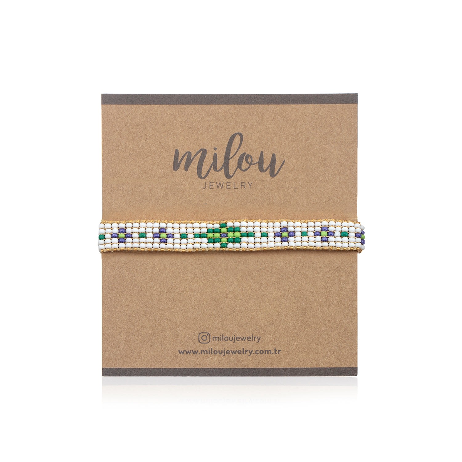 Molly Beaded Bracelet - Green