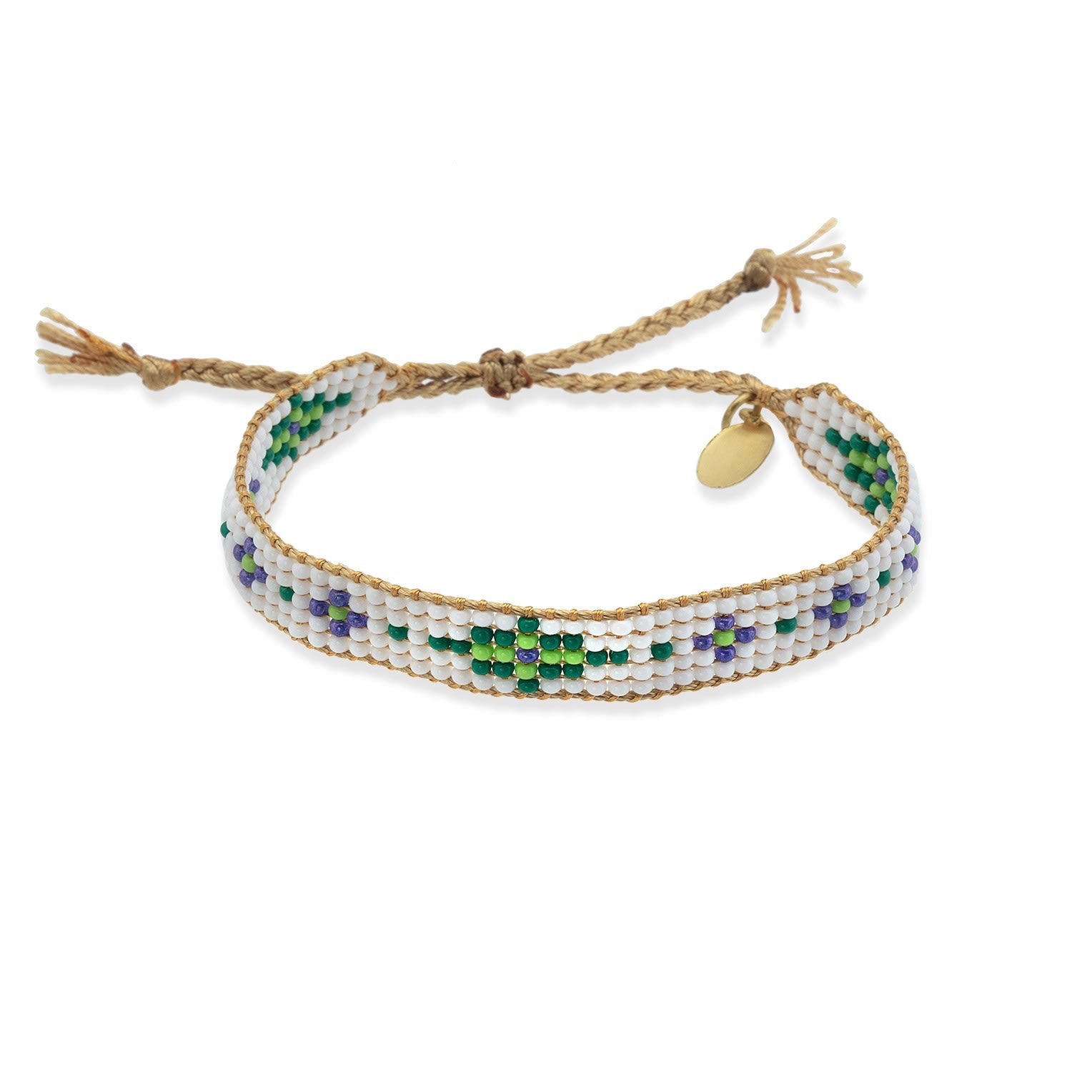 Molly Beaded Bracelet - Green