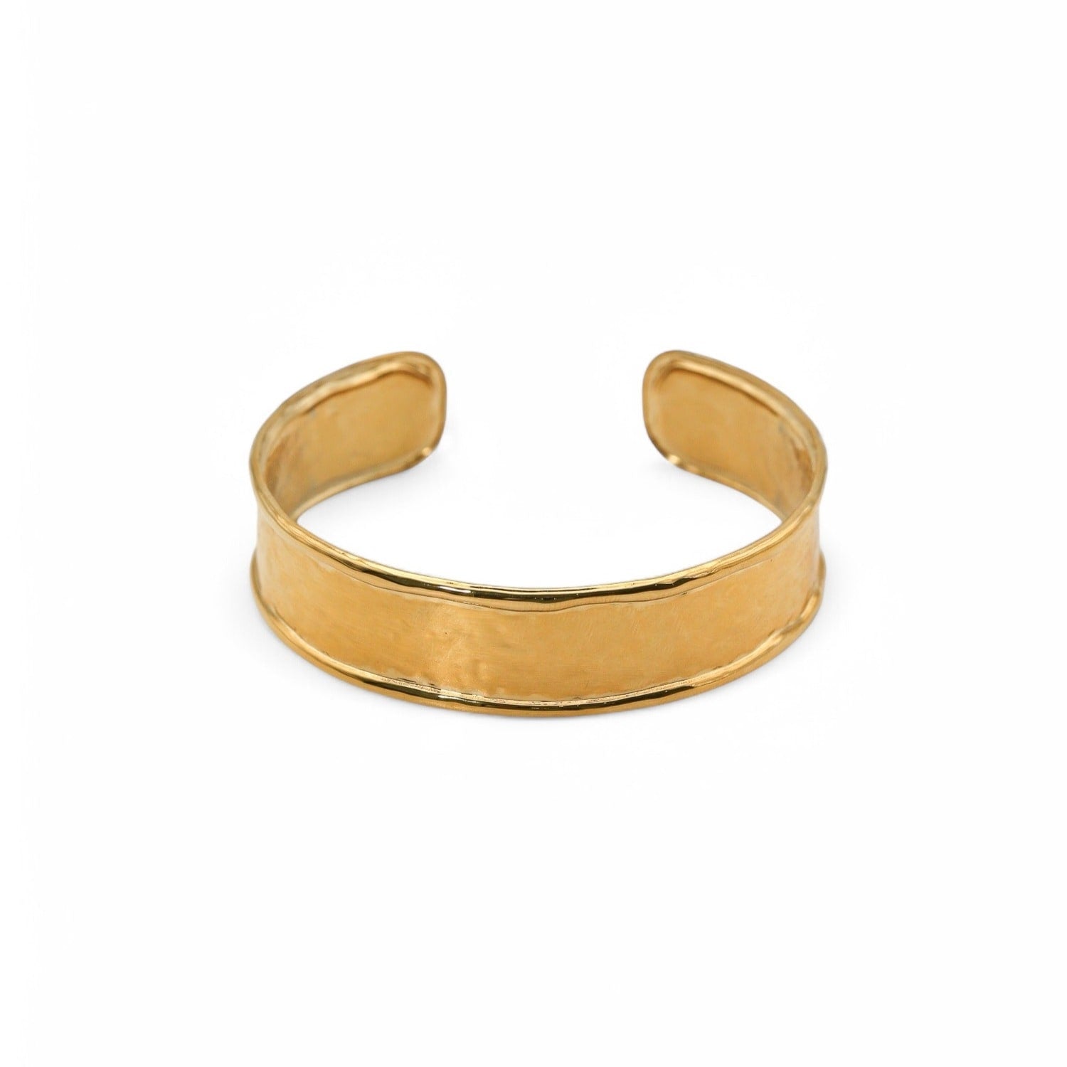 Molten Gold Cuff Bangle Bracelet