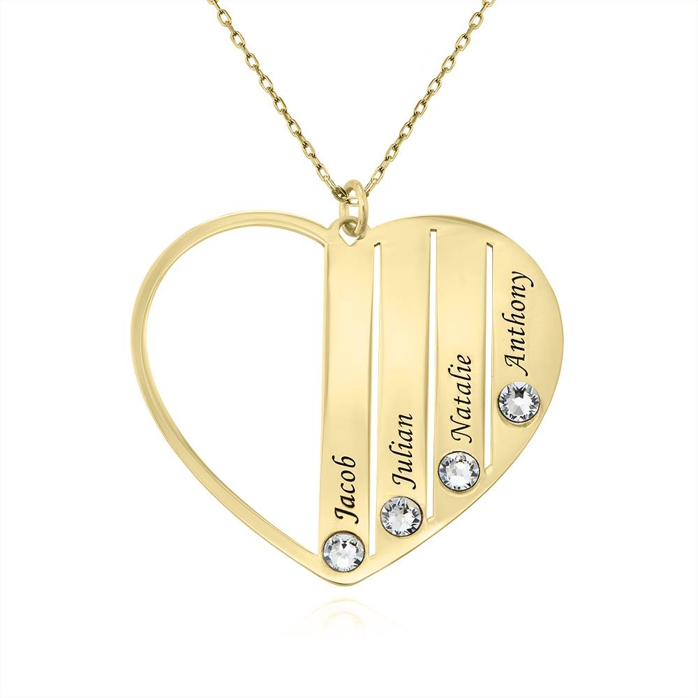 Mom Birthstone Necklace in Gold 10K