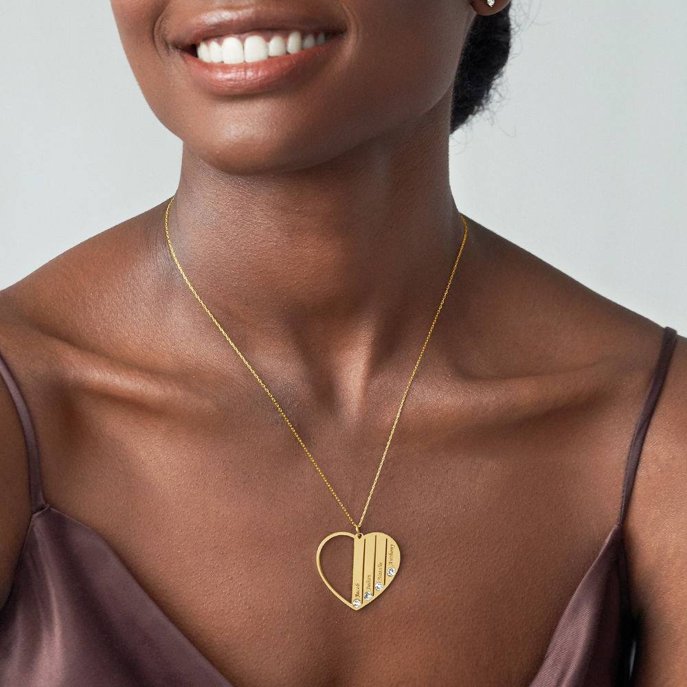 Mom Birthstone Necklace in Gold 10K