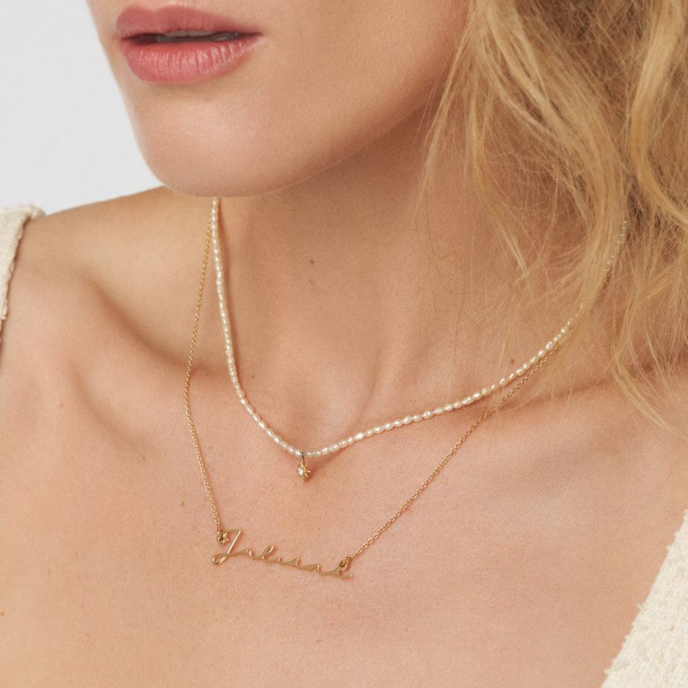 Signature Style Name Necklace in 18k Gold Vermeil