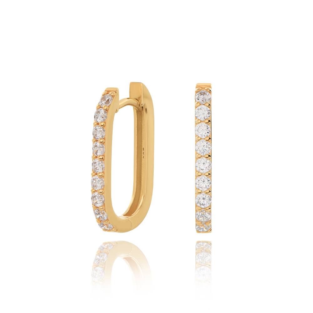 Monica CZ Huggies in 18K Gold Vermeil