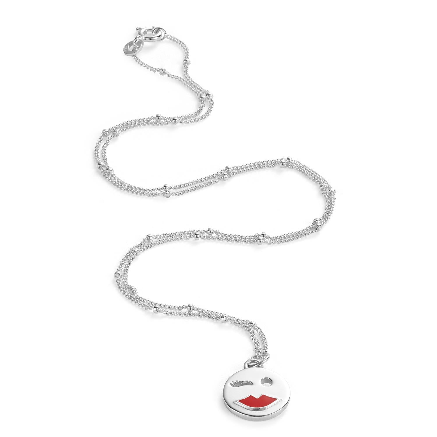 Mood Pendant Necklace Flirty - Silver