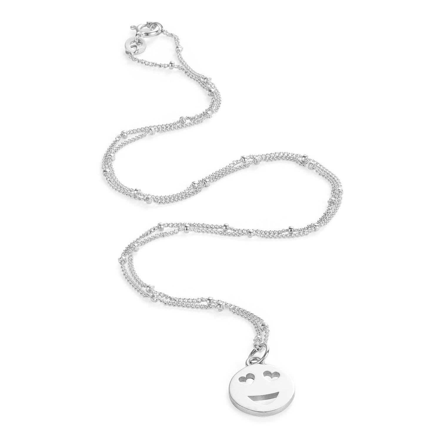 Mood Pendant Necklace Love - Silver