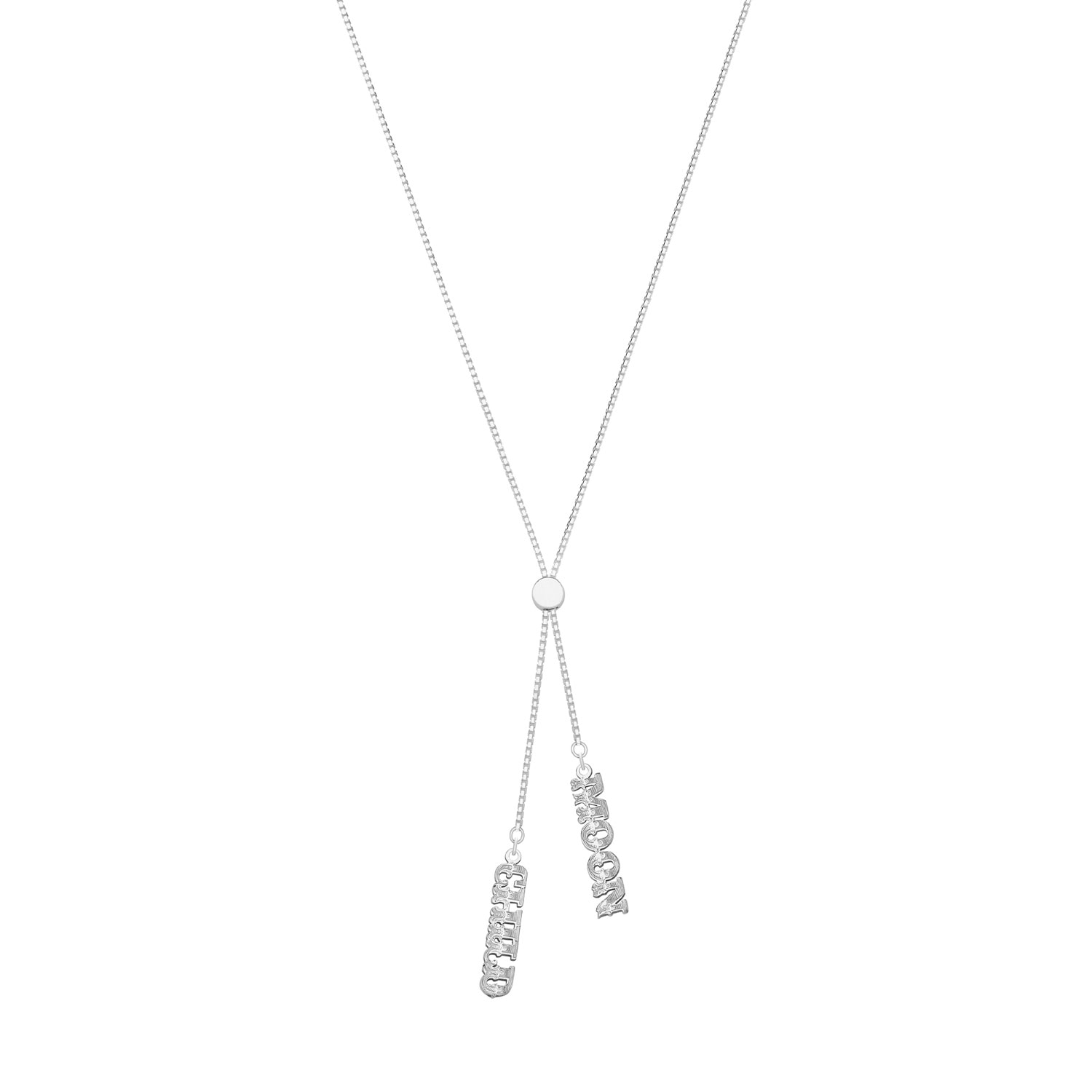 Moon Child Sterling Silver Slider Necklace