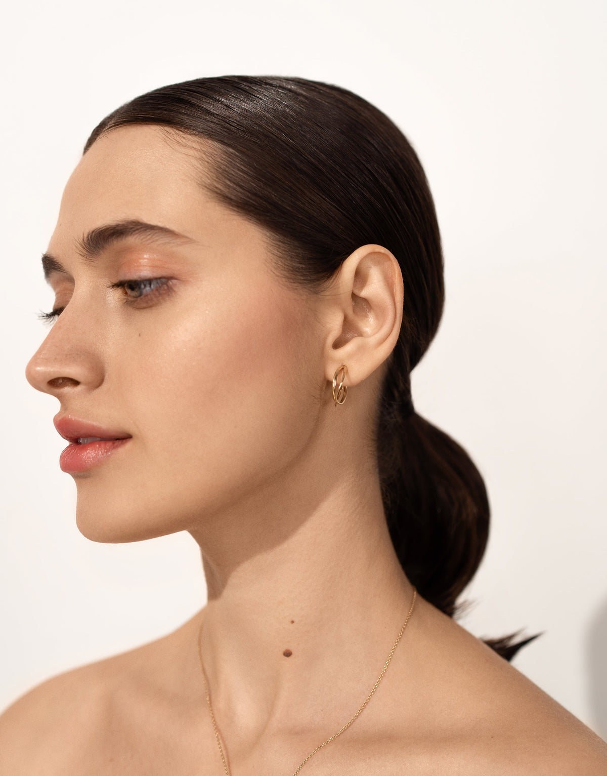 MOON ELLIPSE CRÉOLE EARRINGS