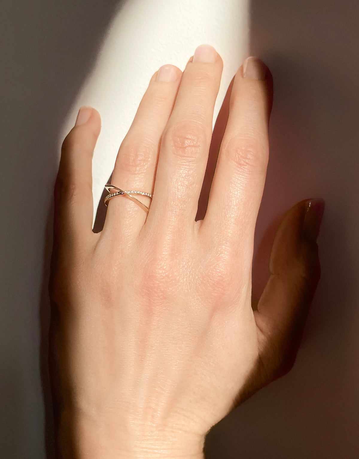 MOON ELLIPSE PAVÉ RING