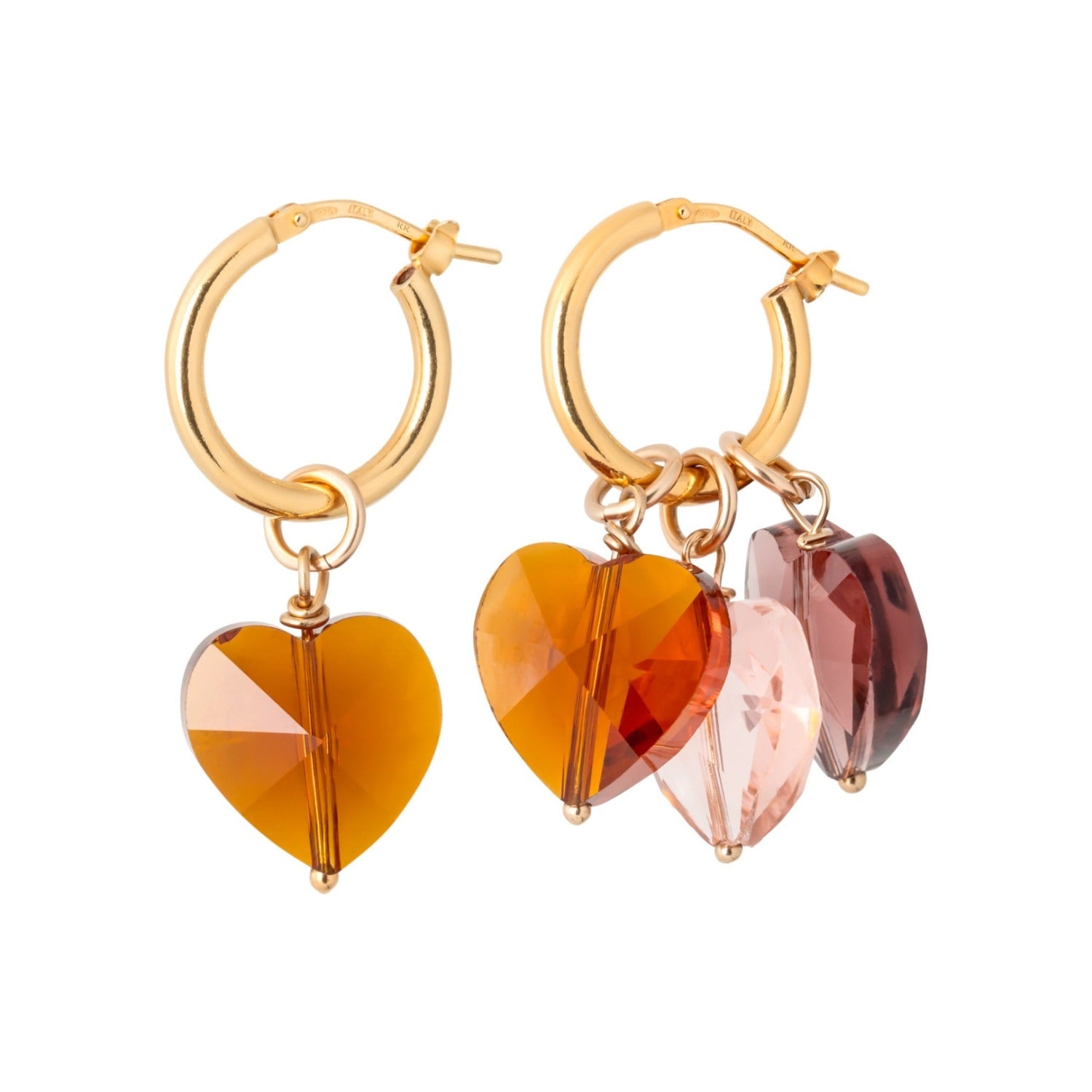 More Amore Terracotta Hoops Gold