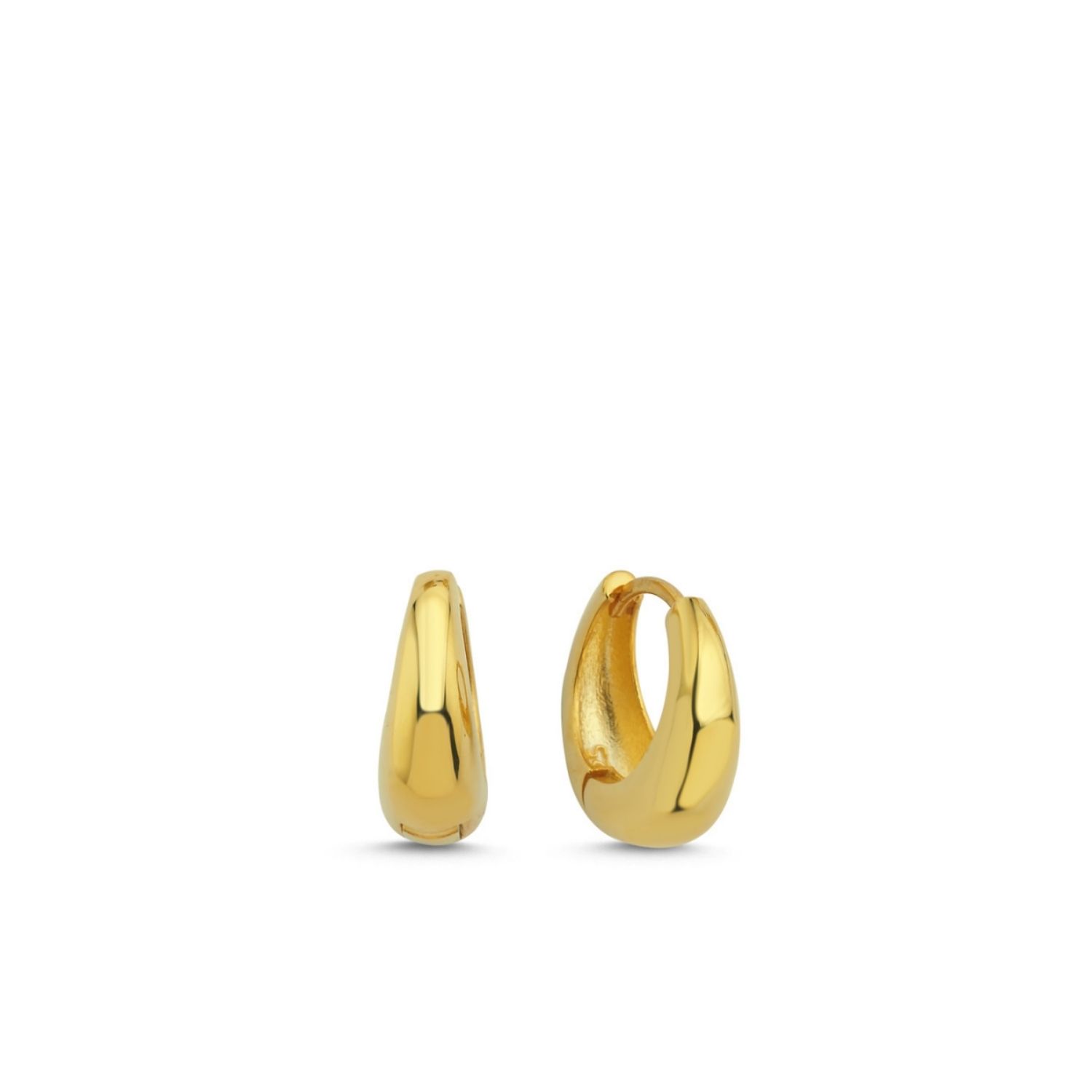 Morf Mini Hoop Huggies Earrings Gold