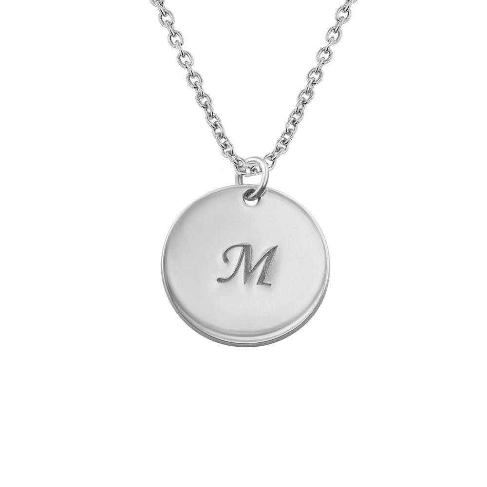 Mother Necklace with Personalized Initial Discs