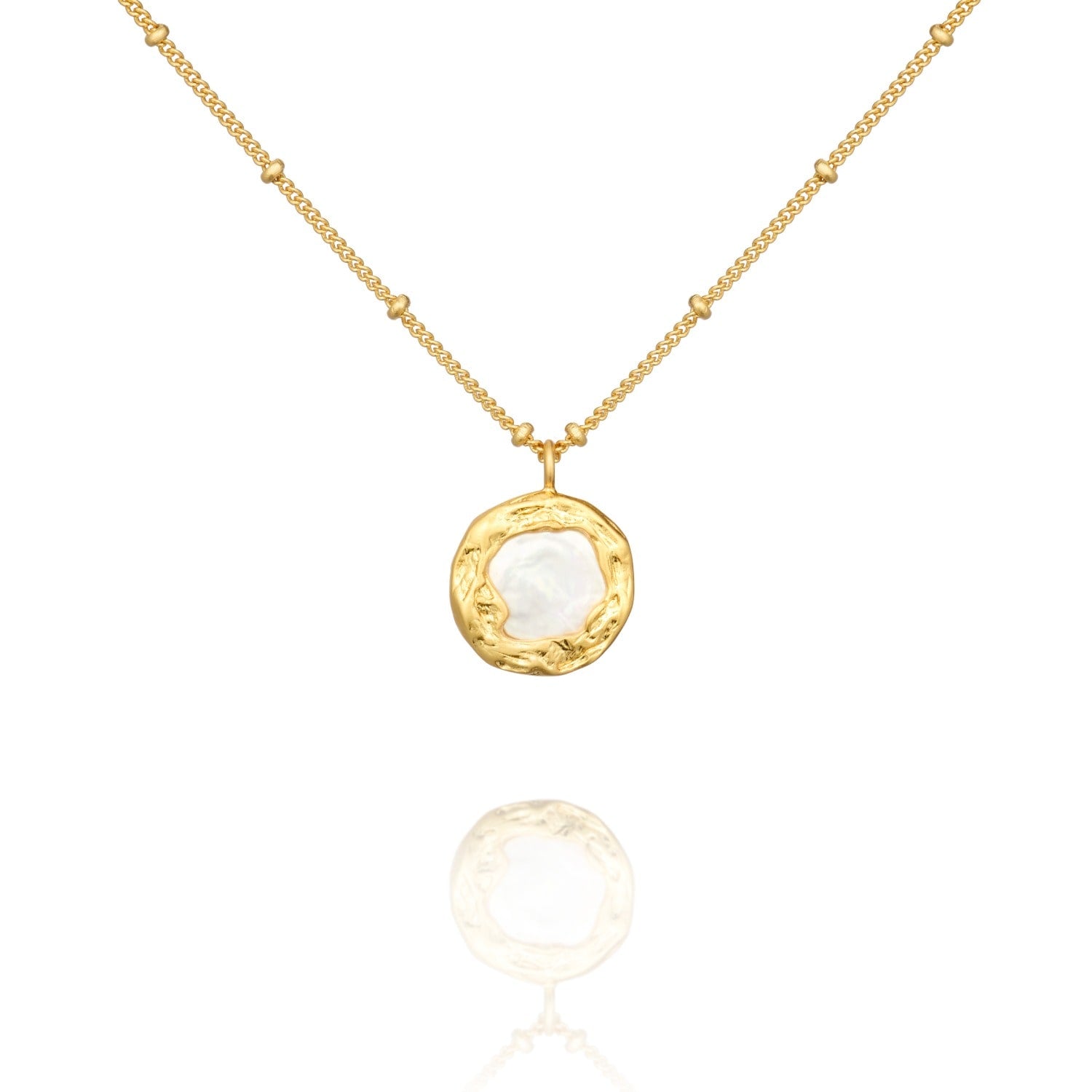 Mother Of Pearl Pendant Necklace