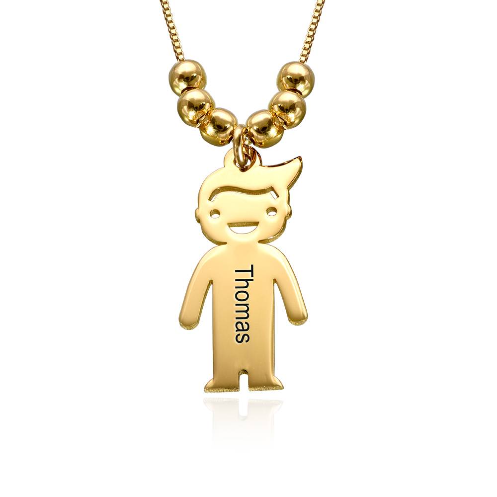 Mother's Necklace with Engraved Children Charms - Gift Ideas for Mom - Necklace with Kids Names - Mom Necklace - Unique Gift for Mom