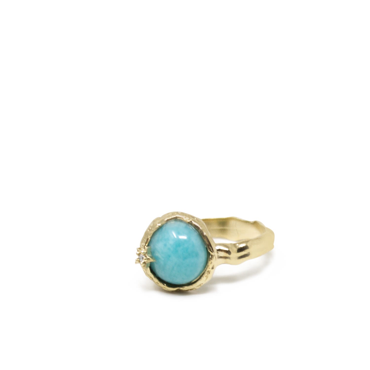 Ad Astra Gold-Plated Amazonite Ring