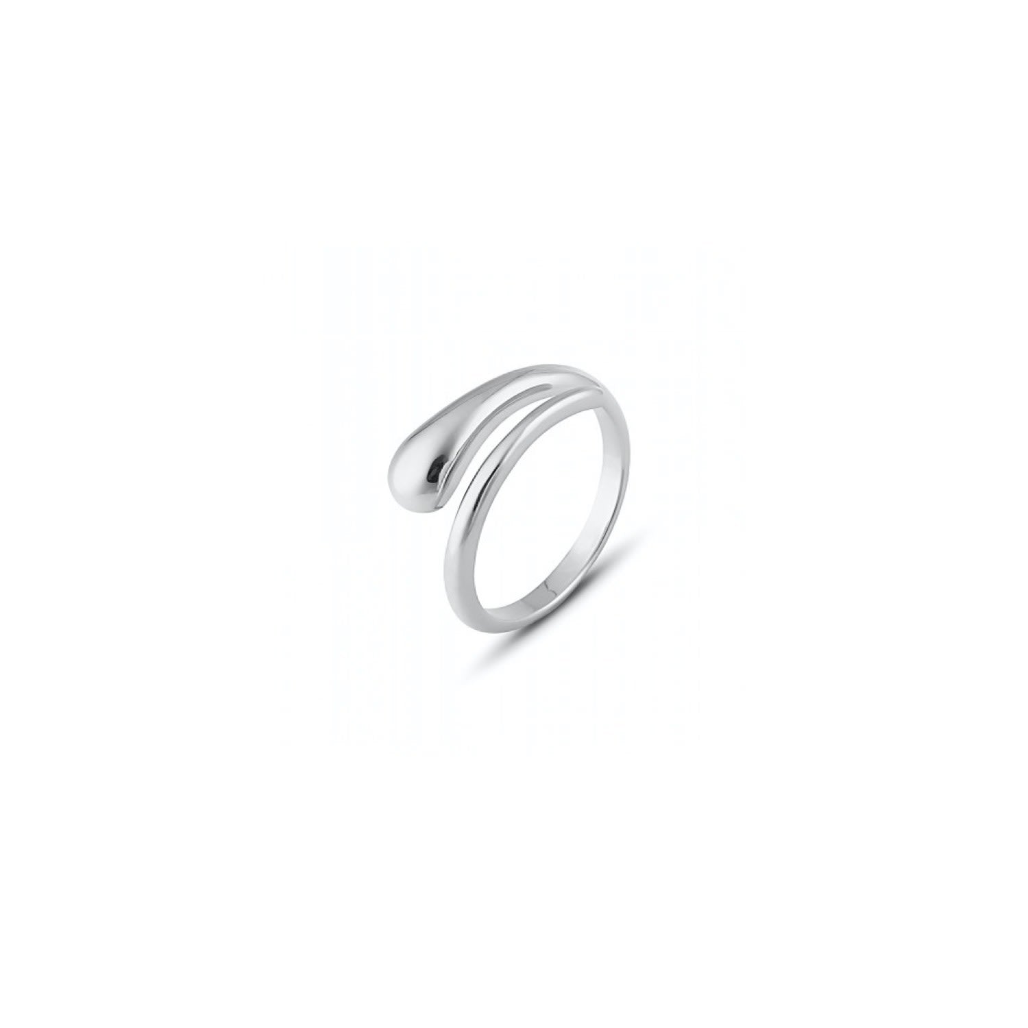 Signature Sterling Silver Stacking Snake Ring - Silver
