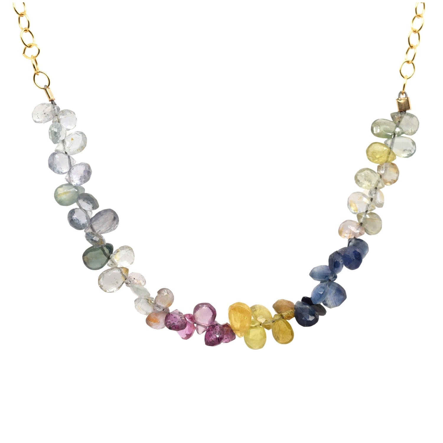 Multi Color Sapphire Necklace