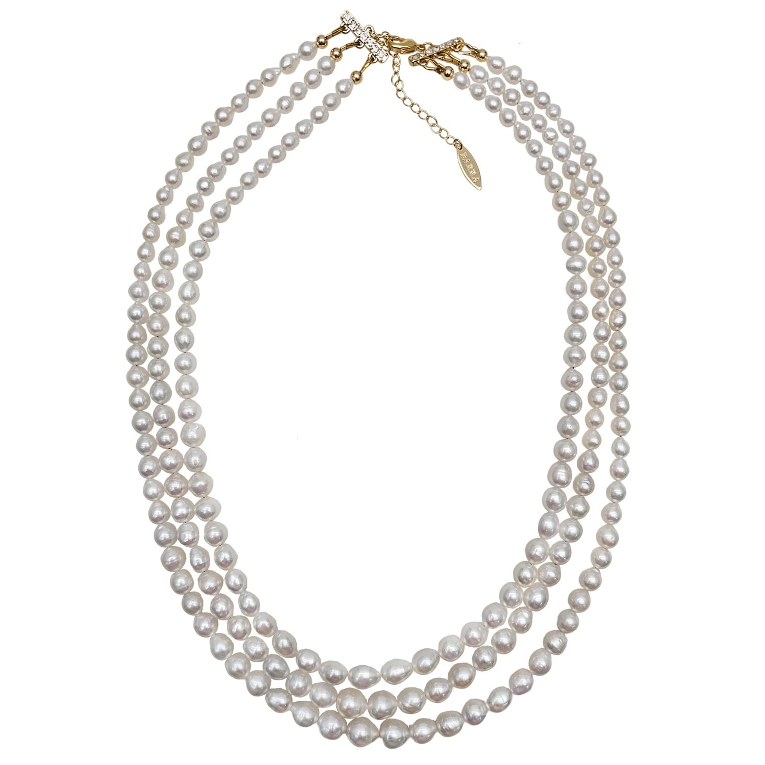Multi-Layers Graduated Freshwater Pearls Necklace