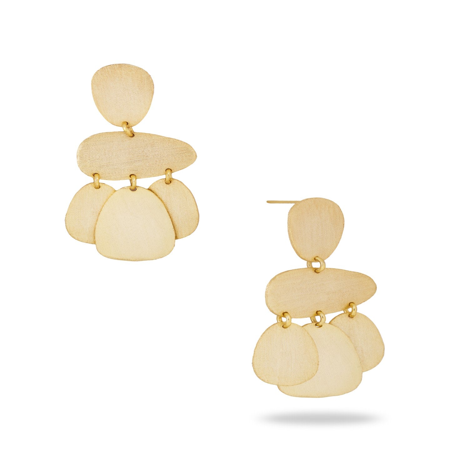 Multi Oval Abstract Dangle Earrings