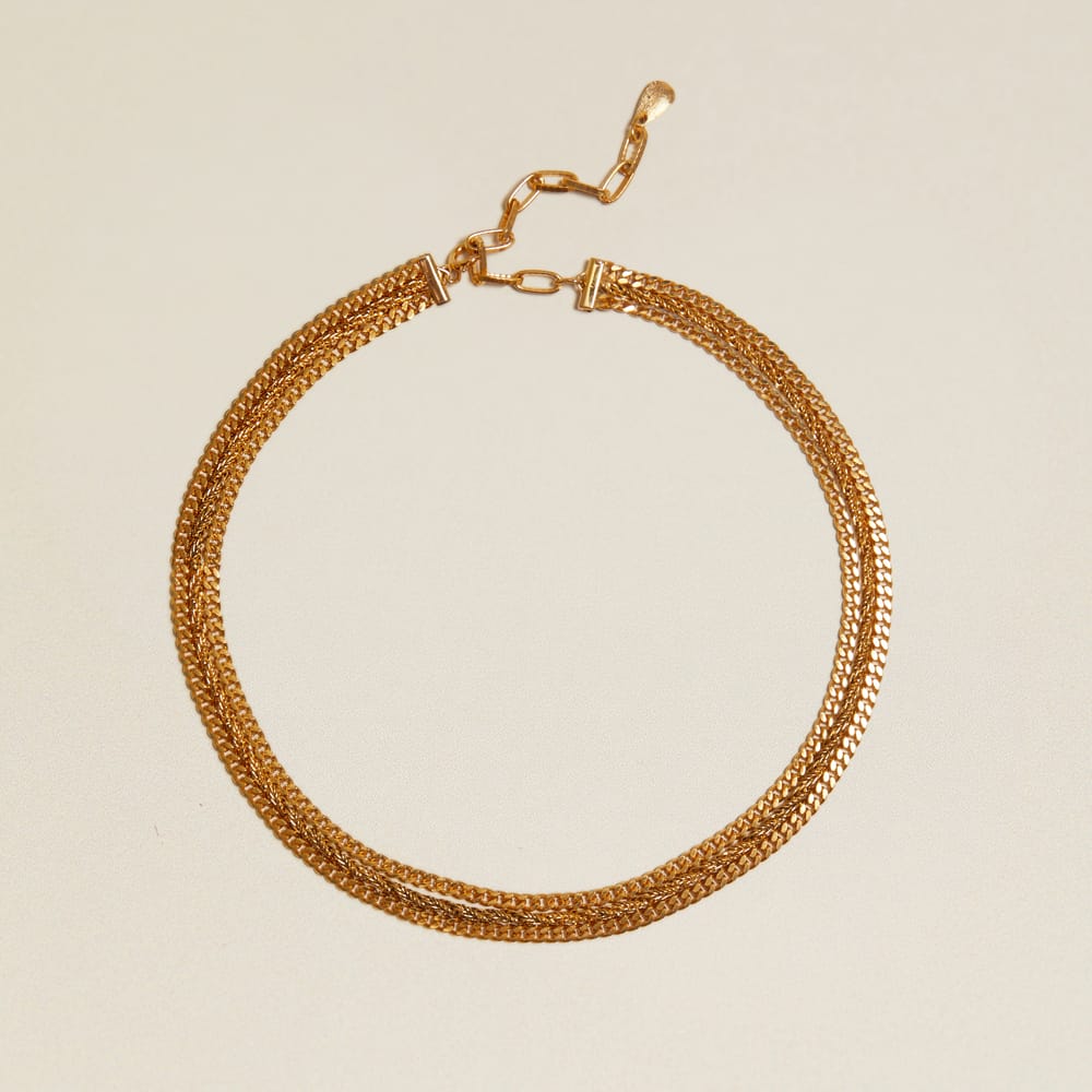 Vintage Multi-Row Chain Necklace