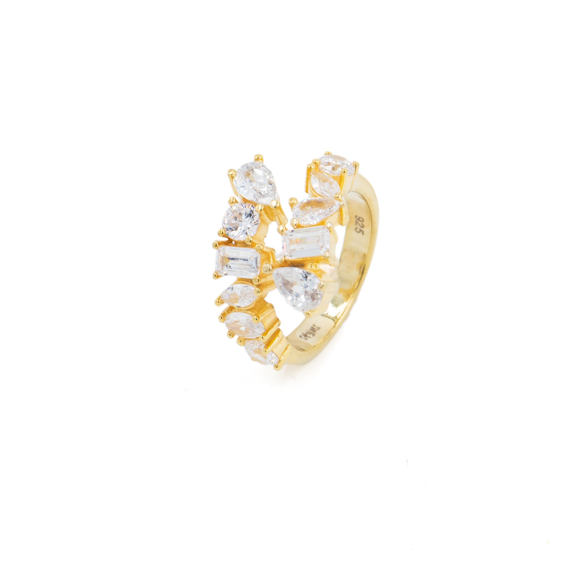 Multi Shape Coil Ring - Gold
