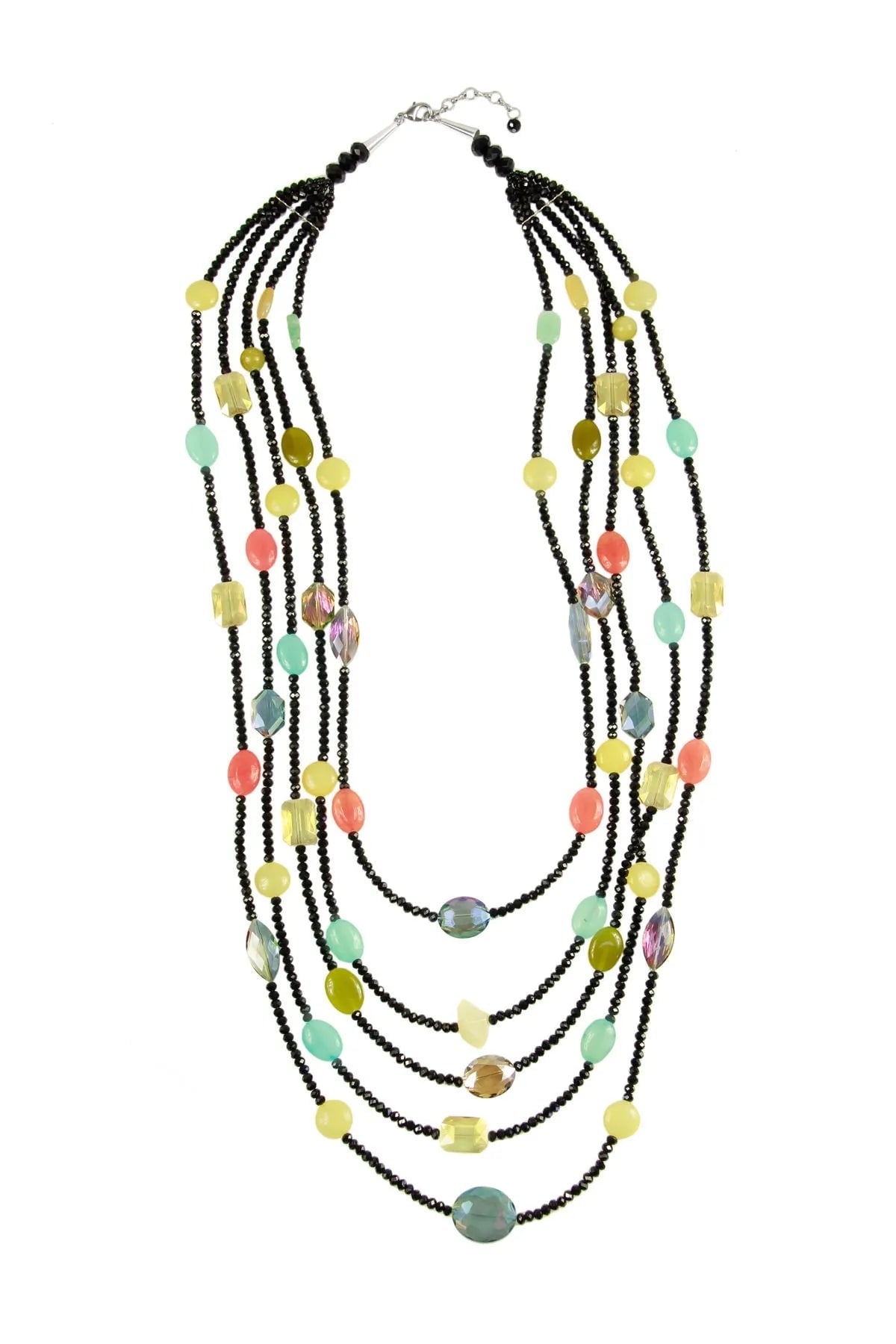 Multi Stone Statement Necklace