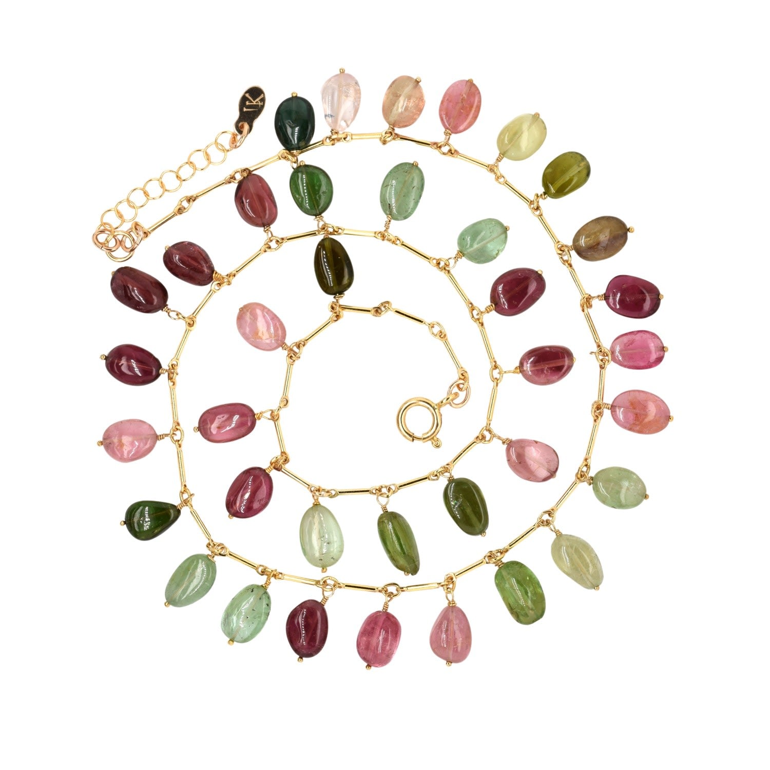 Multi-Tourmaline Smooth Gem Choker