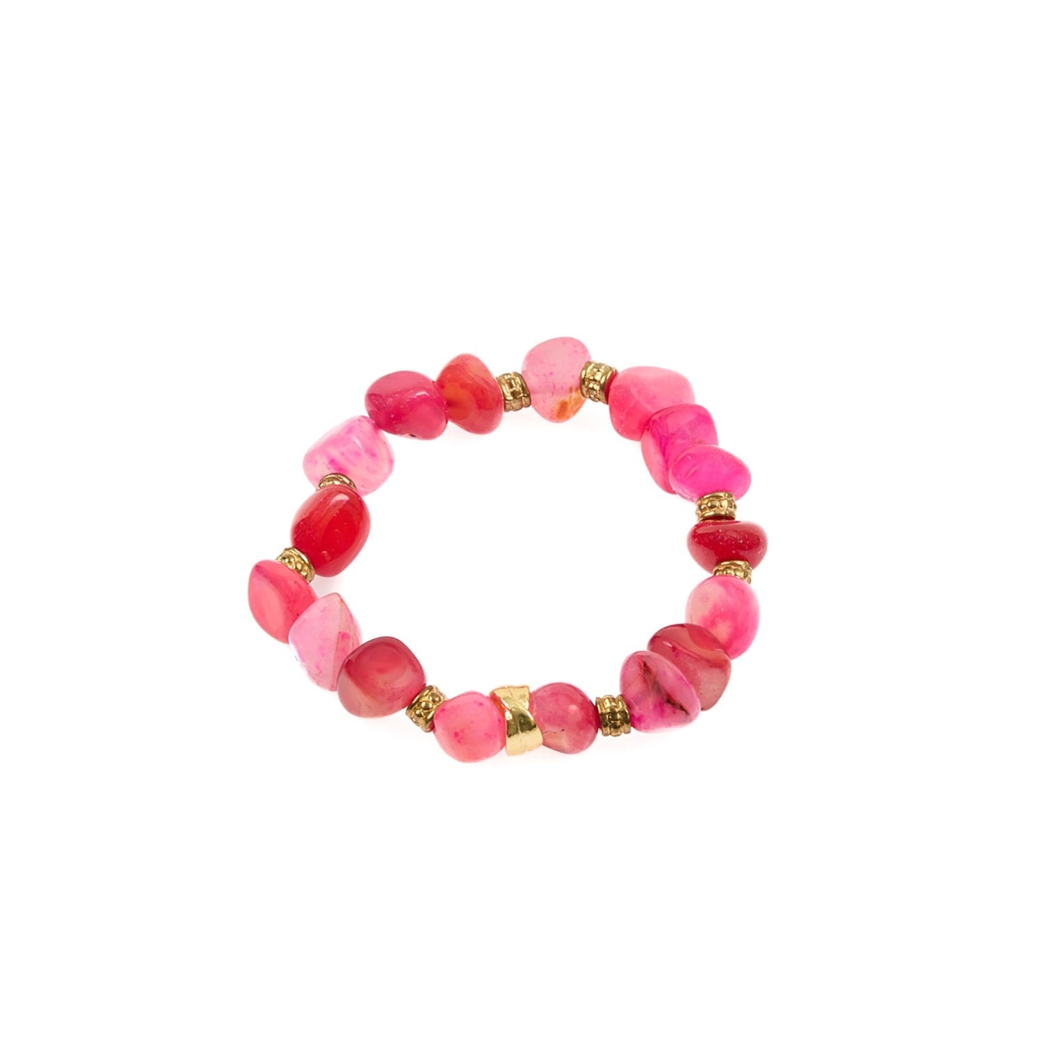 Pink Agate Natural Stone Bracelet