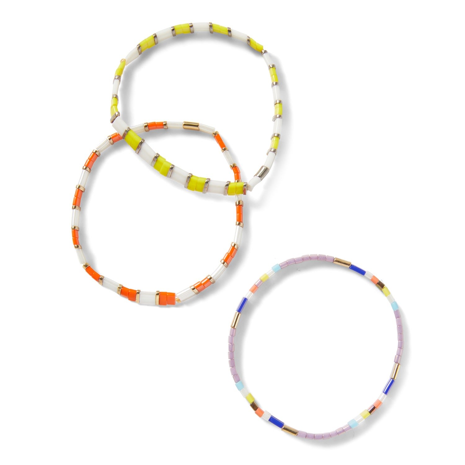 Multicolor Seed Beaded Bracelet Turquoise And Orange Mmrz