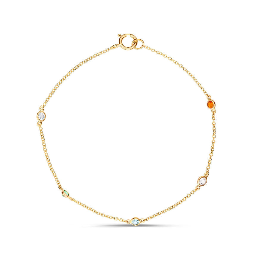 Multiple Birthstone Bracelet