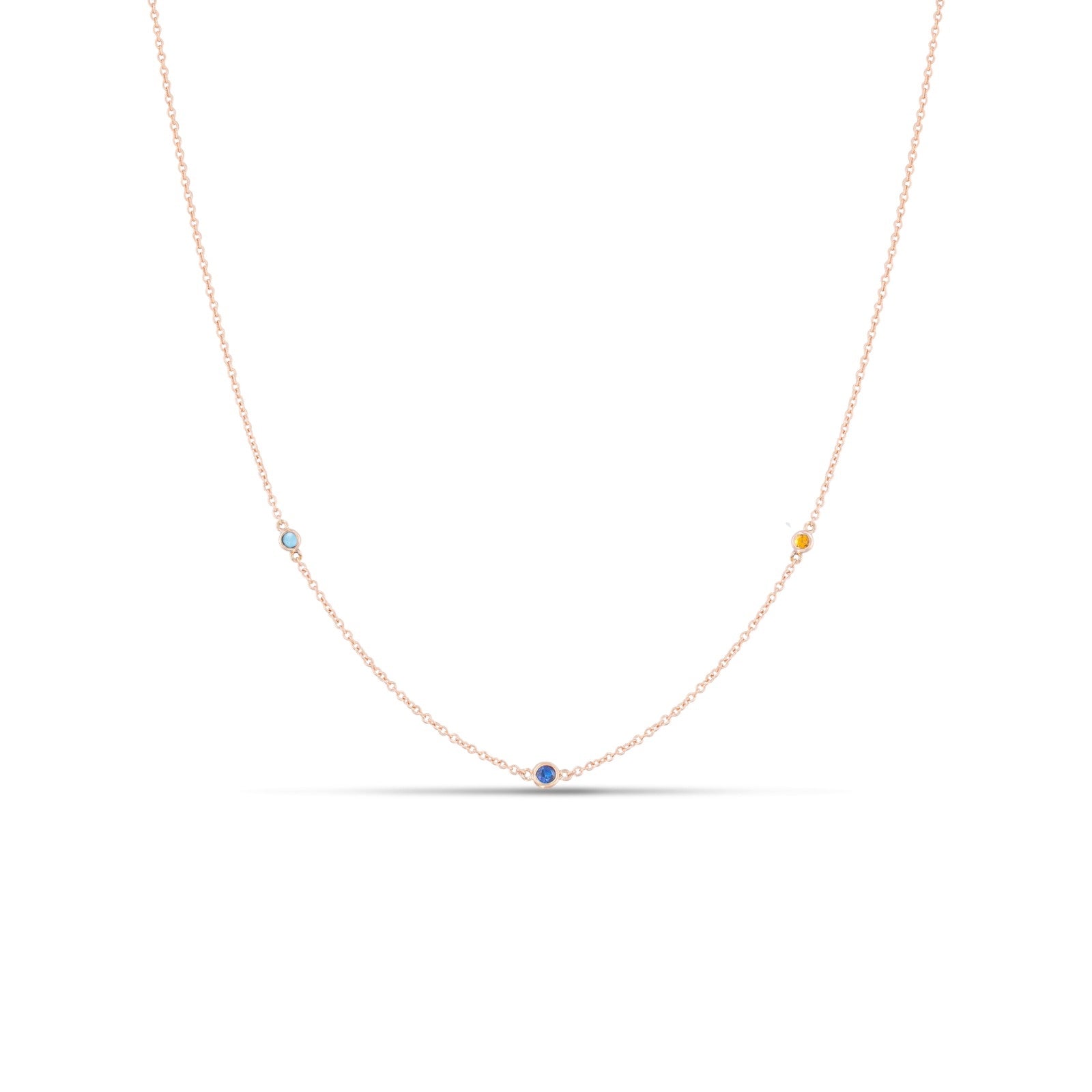 Multiple Birthstone Necklace