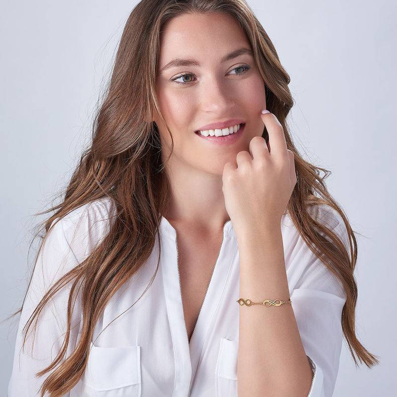 Multiple Infinity Bracelet in Vermeil