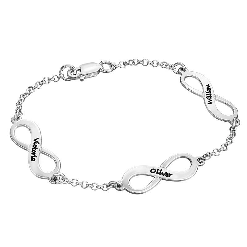 Multiple Infinity Bracelet in 14K White Gold