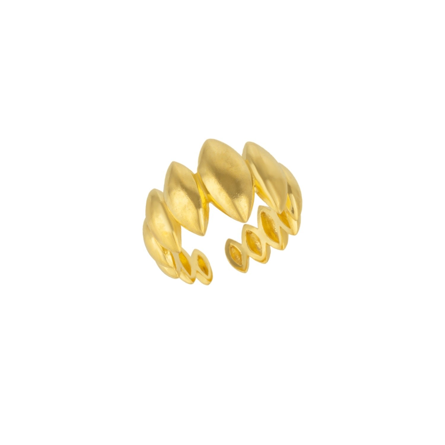 Multiple Marquise Gold Ring