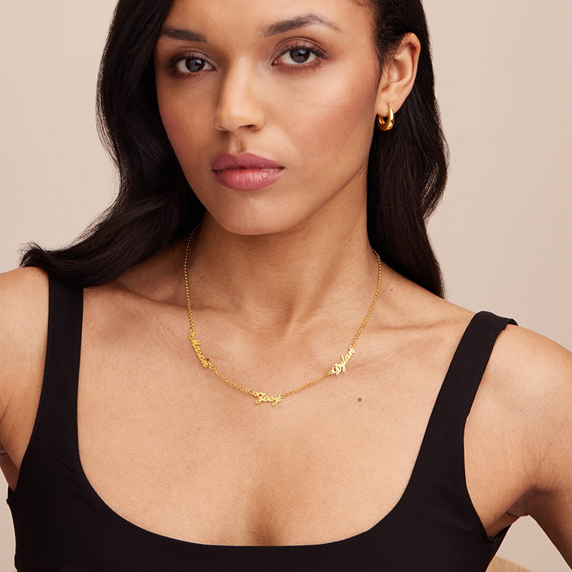 Heritage Multiple Name Necklace in 18K Gold Vermeil