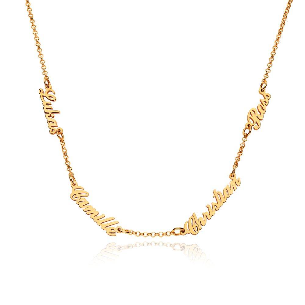 Heritage Multiple Name Necklace in 18K Gold Vermeil
