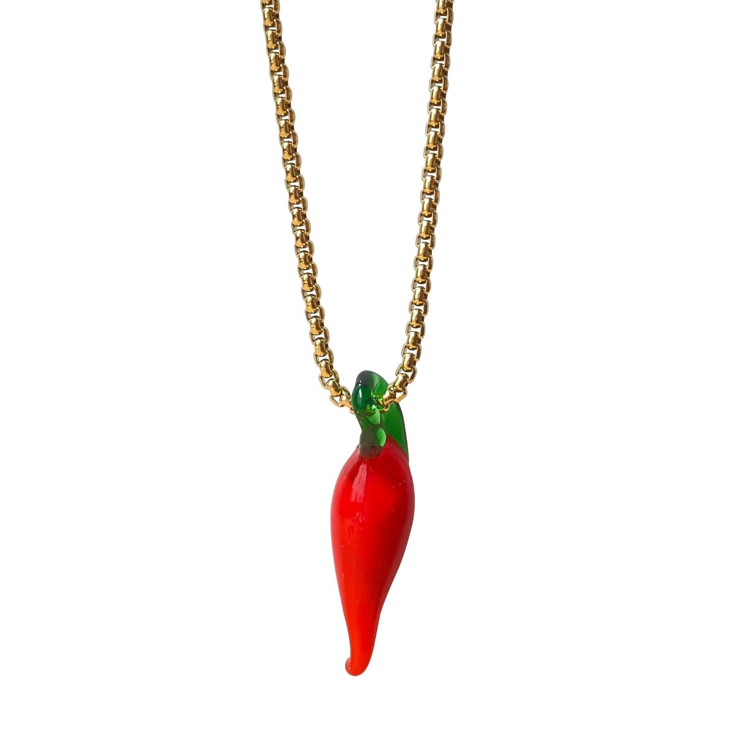 Murano Glass Chili Necklace