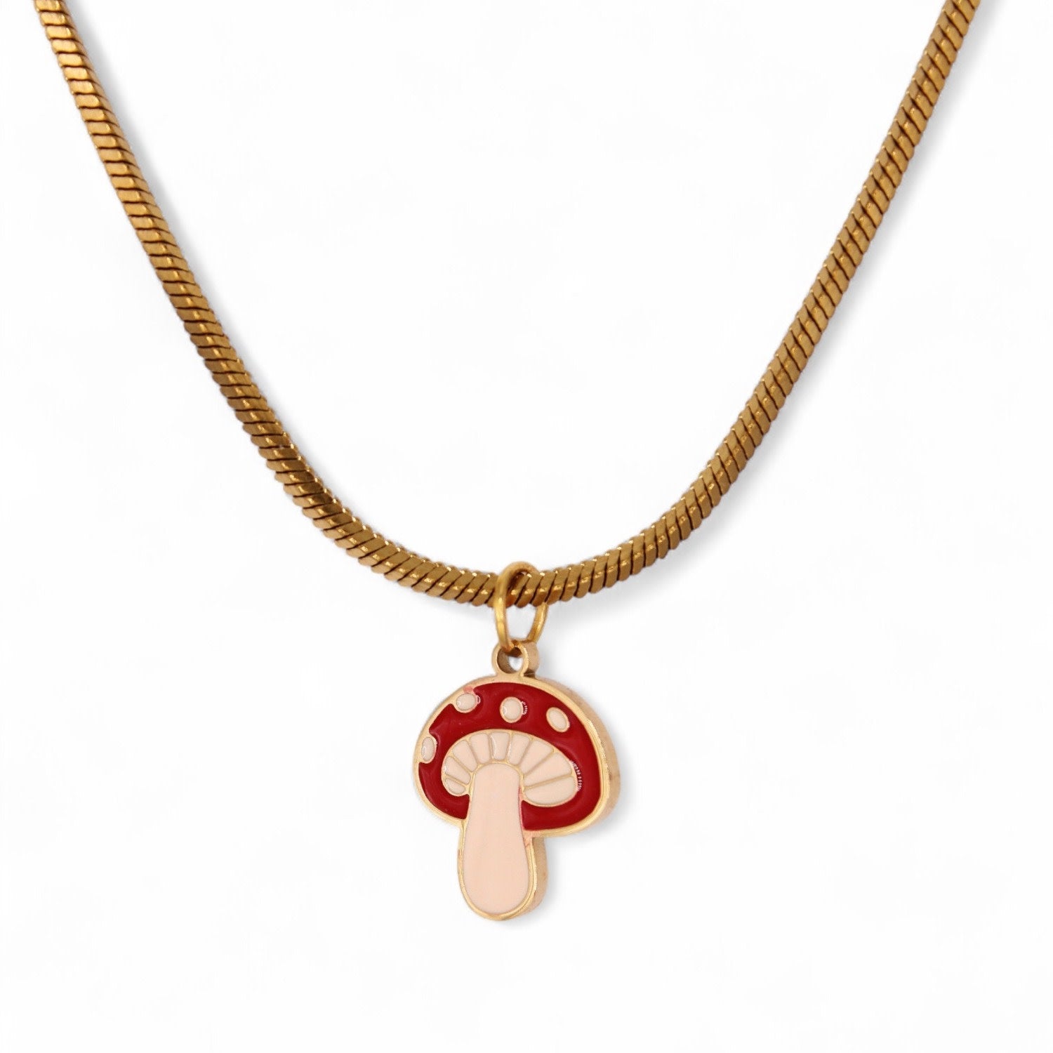 Mushroom Charm Necklace