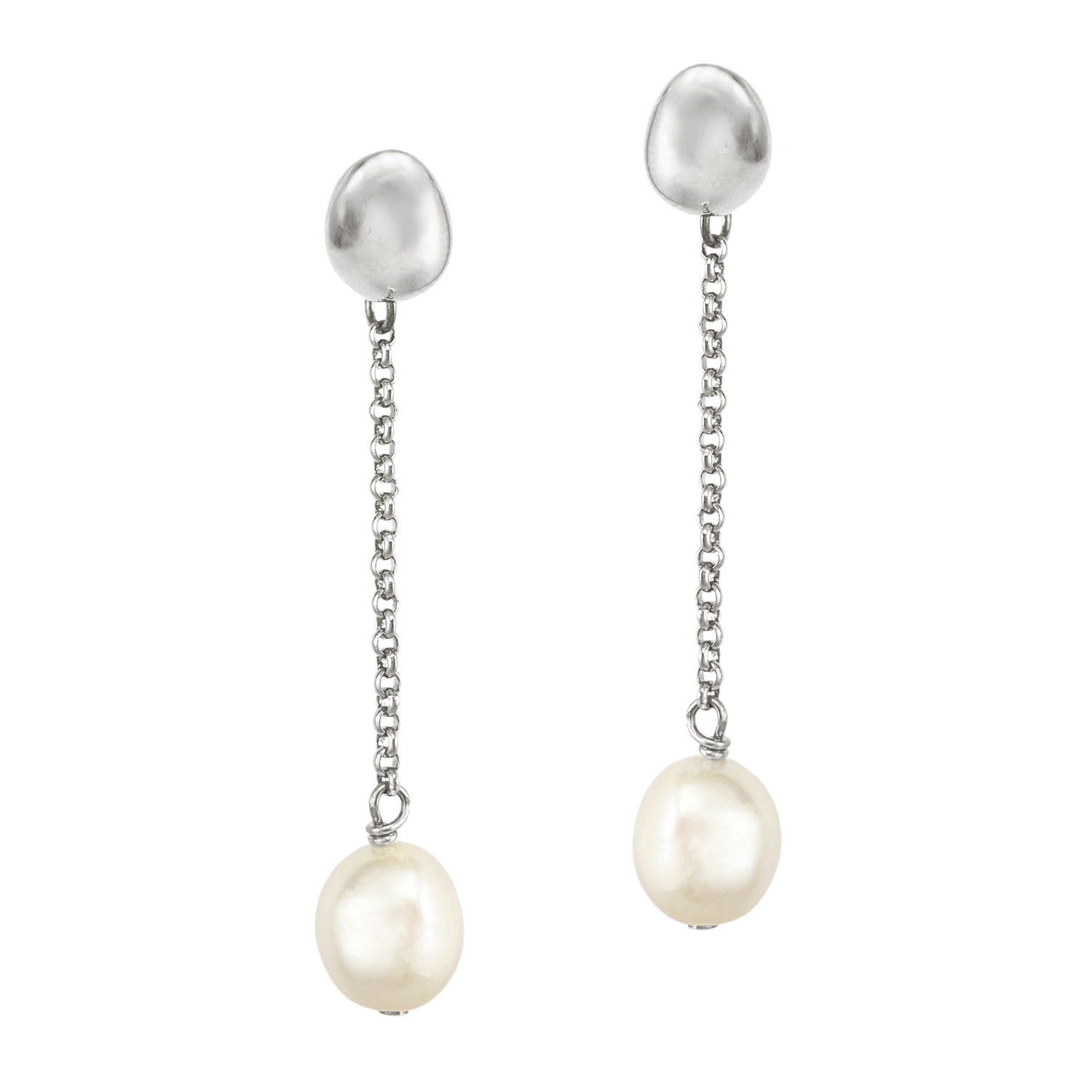 Paloma Pearl Drops Silver