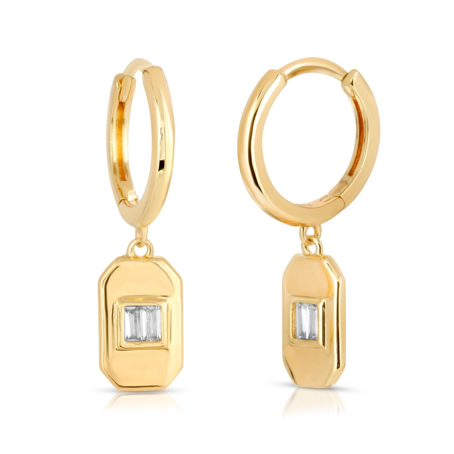 Dangle Baguette Huggies