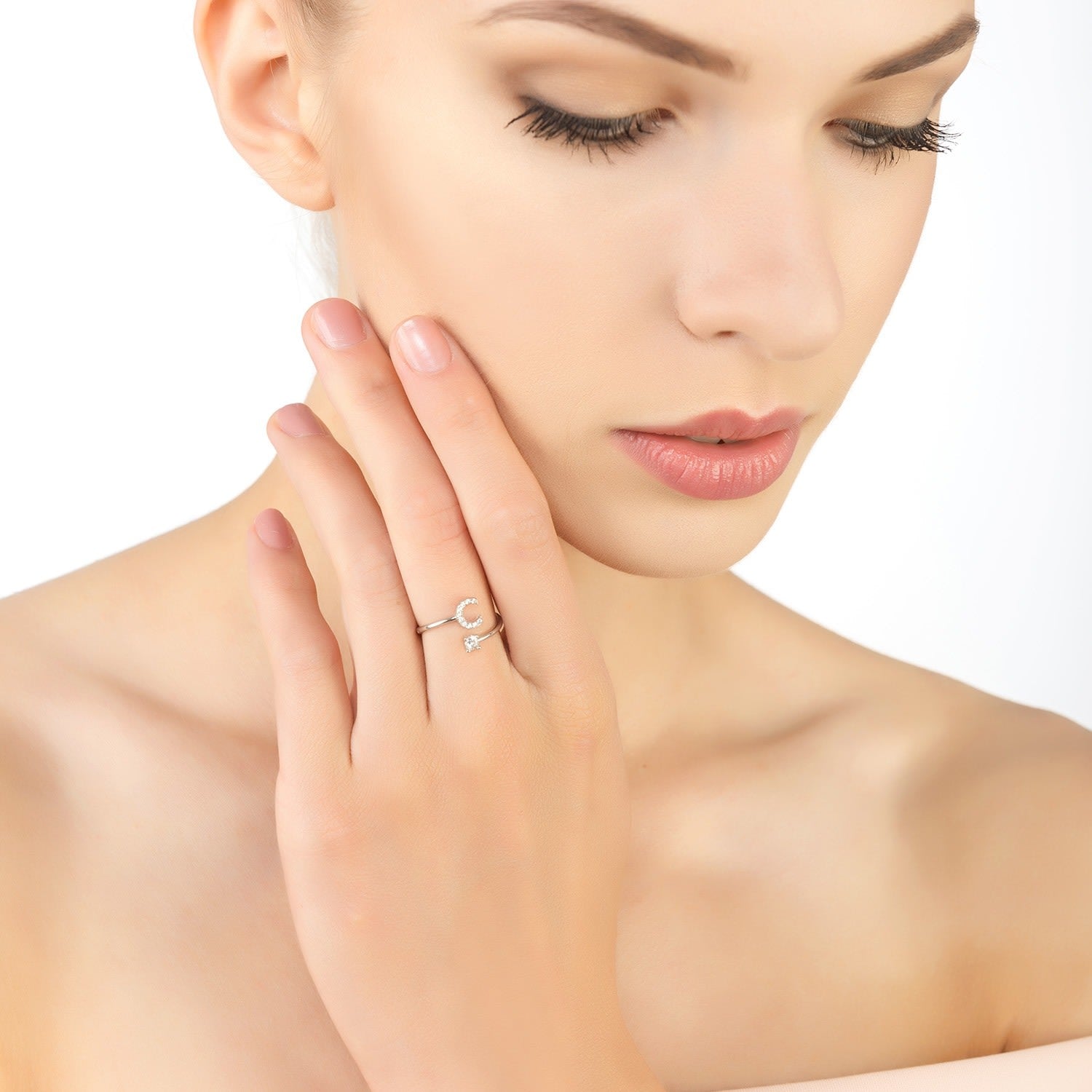 Initial Ring Silver C