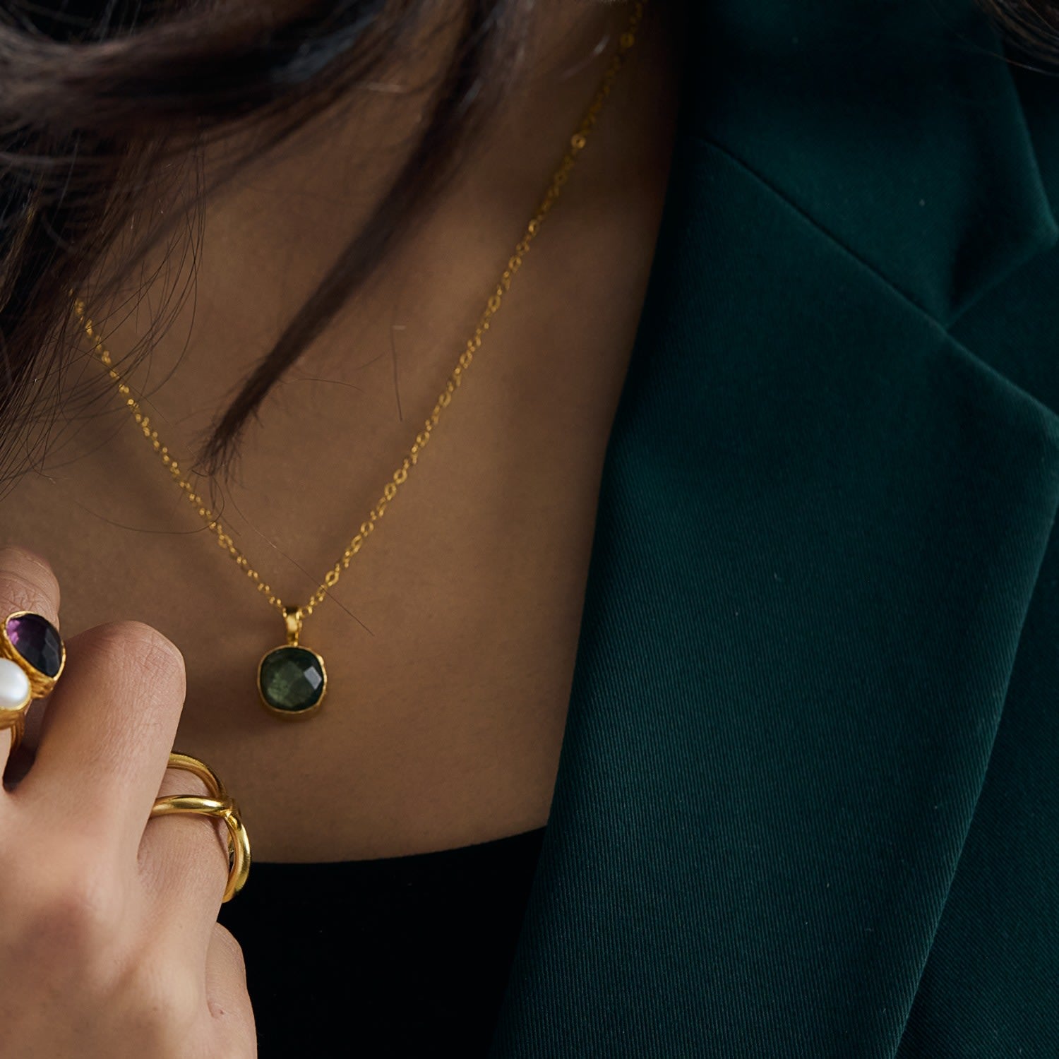 Myra Necklace - Labradorite