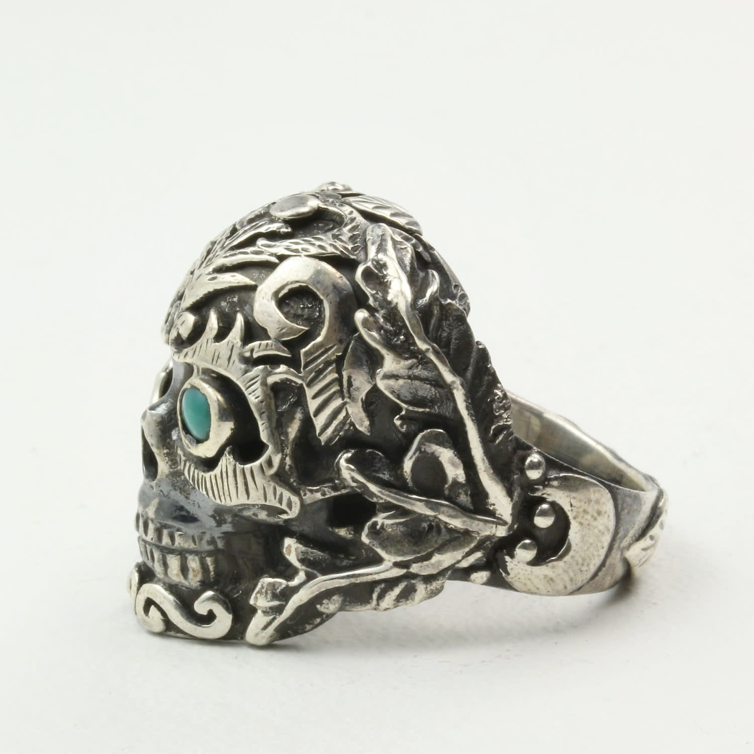 Mystic Moonlight Ring With Turquoise In Sterling Silver
