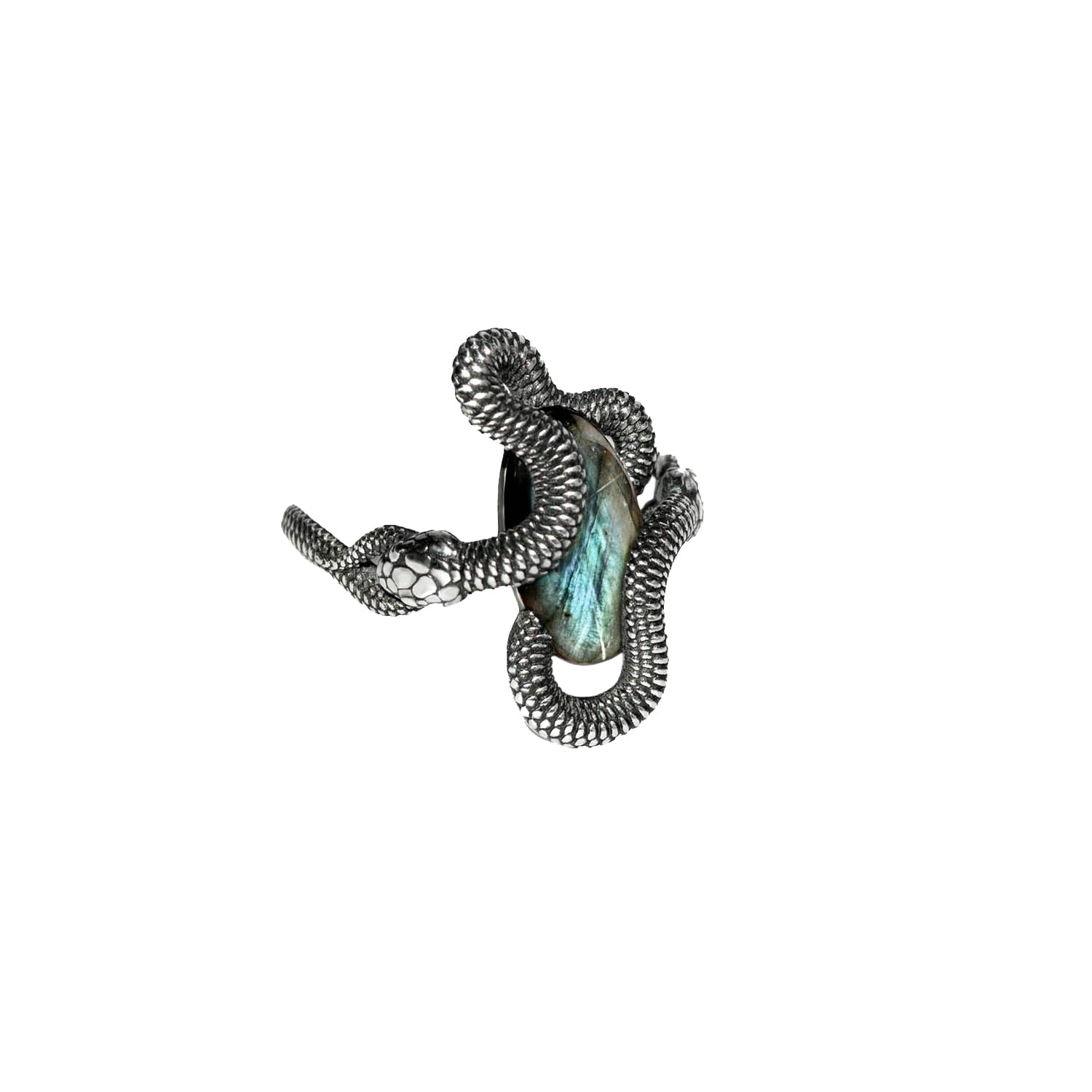 Mythical Serpent Labradorite And Sterling Silver Ring