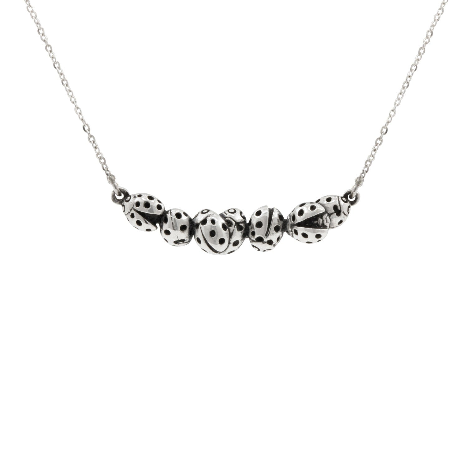 Loveliness Of Ladybirds Necklace – Silver
