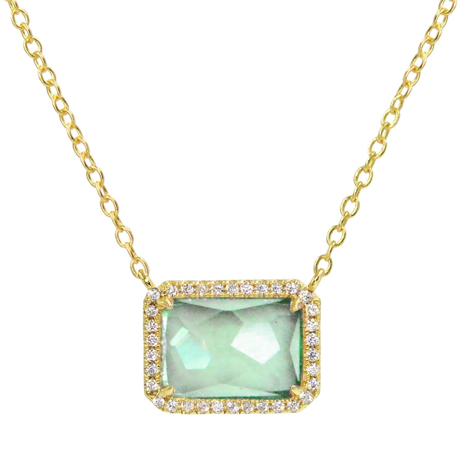 Atiena Paraiba Necklace In Gold